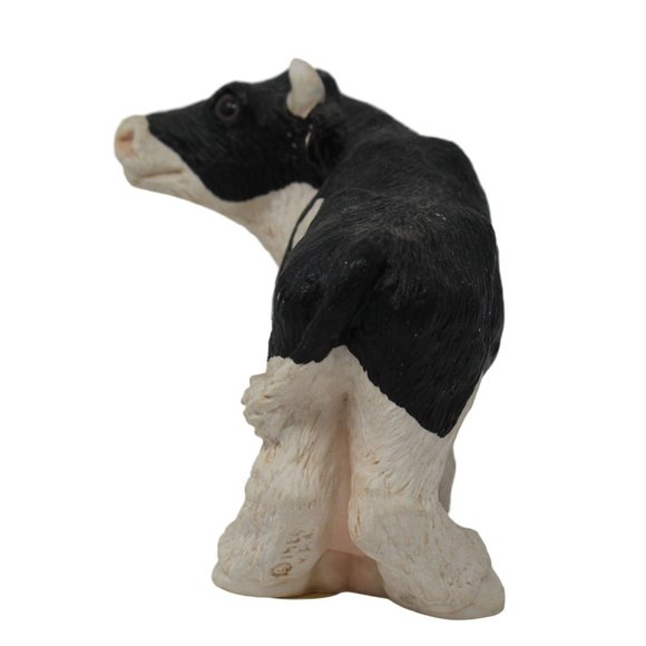 Vintage Stone Critters Holstein Black White Cow SC-106 United Design Corp 1984 - Picture 4 of 7